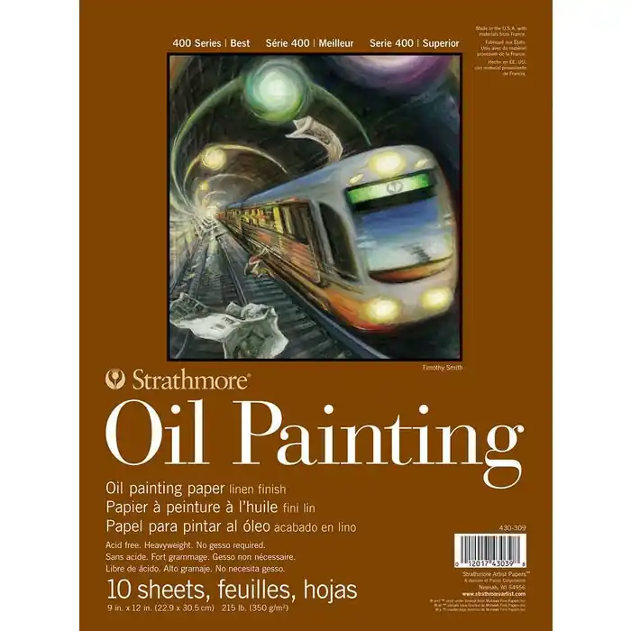 Strathmore 400 Series Oil Painting Pad, 9 x 12 Inches, 215 lb, 10 Sheets Editor’s Pick